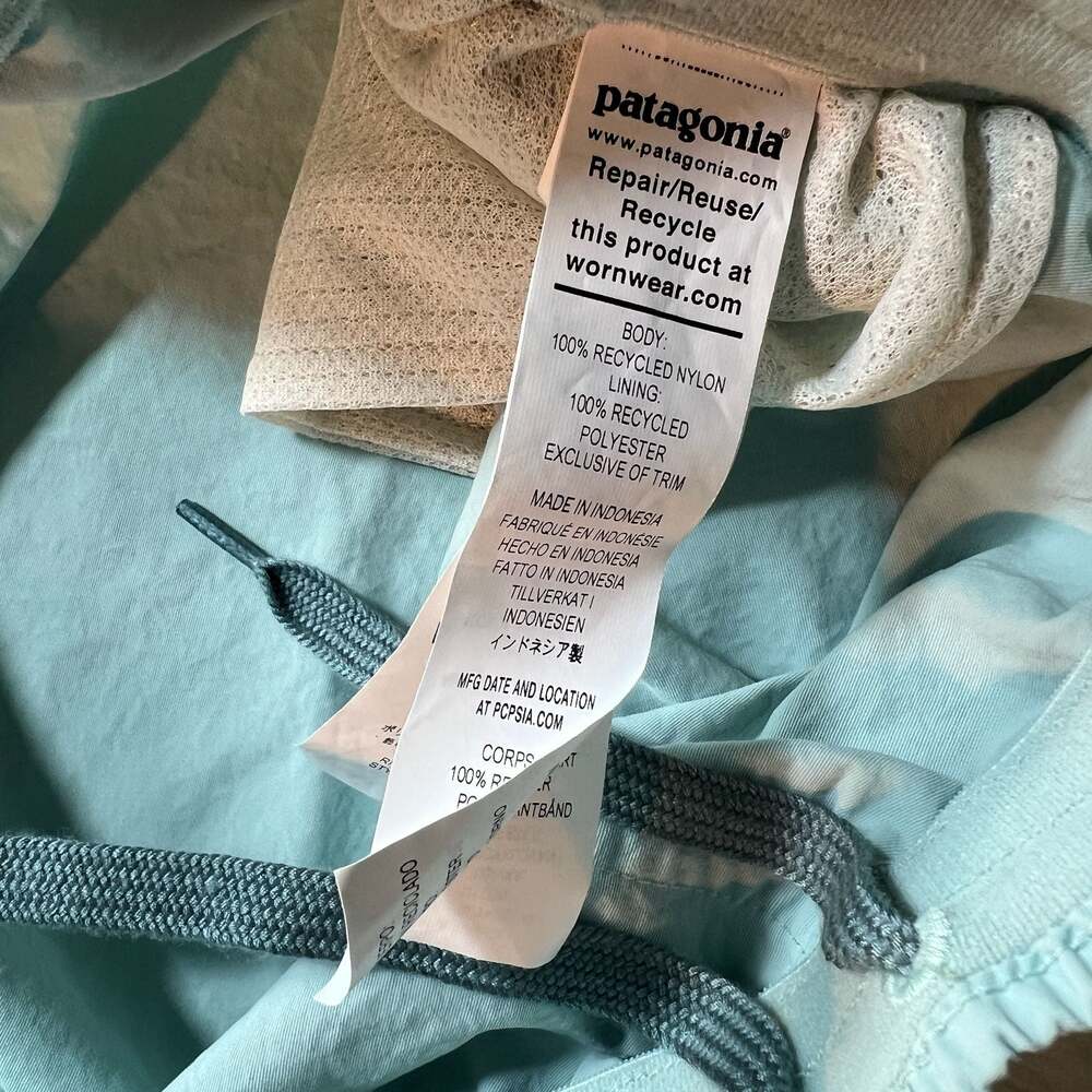 Patagonia Men's Baggies Longs 7" Shorts Size Large Light Green - Picture 4 of 8
